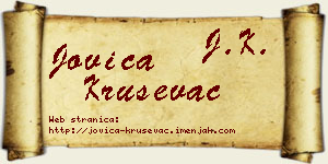 Jovica Kruševac vizit kartica